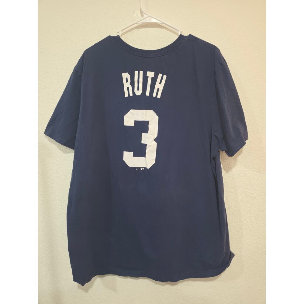 Nike New York Yankees Babe Ruth Cooperstown T Shirt Navy Mens XXL - Picture 4 of 6